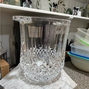 Cristal D’Arques Longchamp Champagne Ice Bucket Crystal